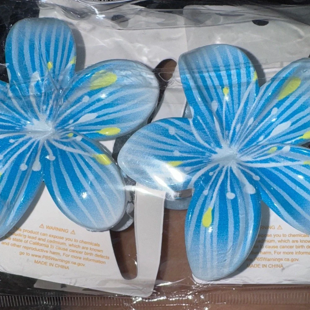 Vintage Bohemian Style Plastic Flower Hair Clip, Boho Hair Accessories set of 2‎